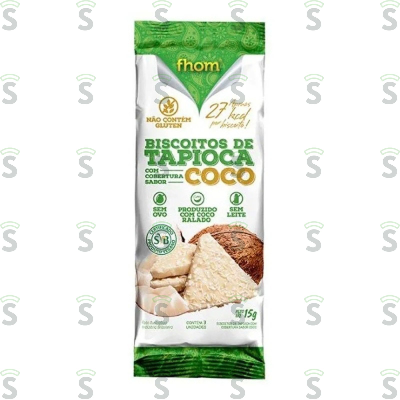 Biscoito de Tapioca Fhom Coco Sachê 15G