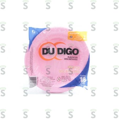  Prato Du Digo Desc Rosa C/10 15cm