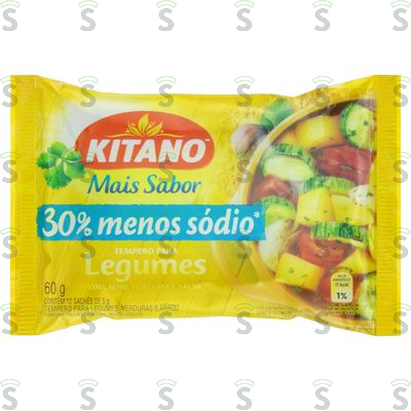 Tempero Pronto Kitano Mais Sabor Legumes Sachê 60G