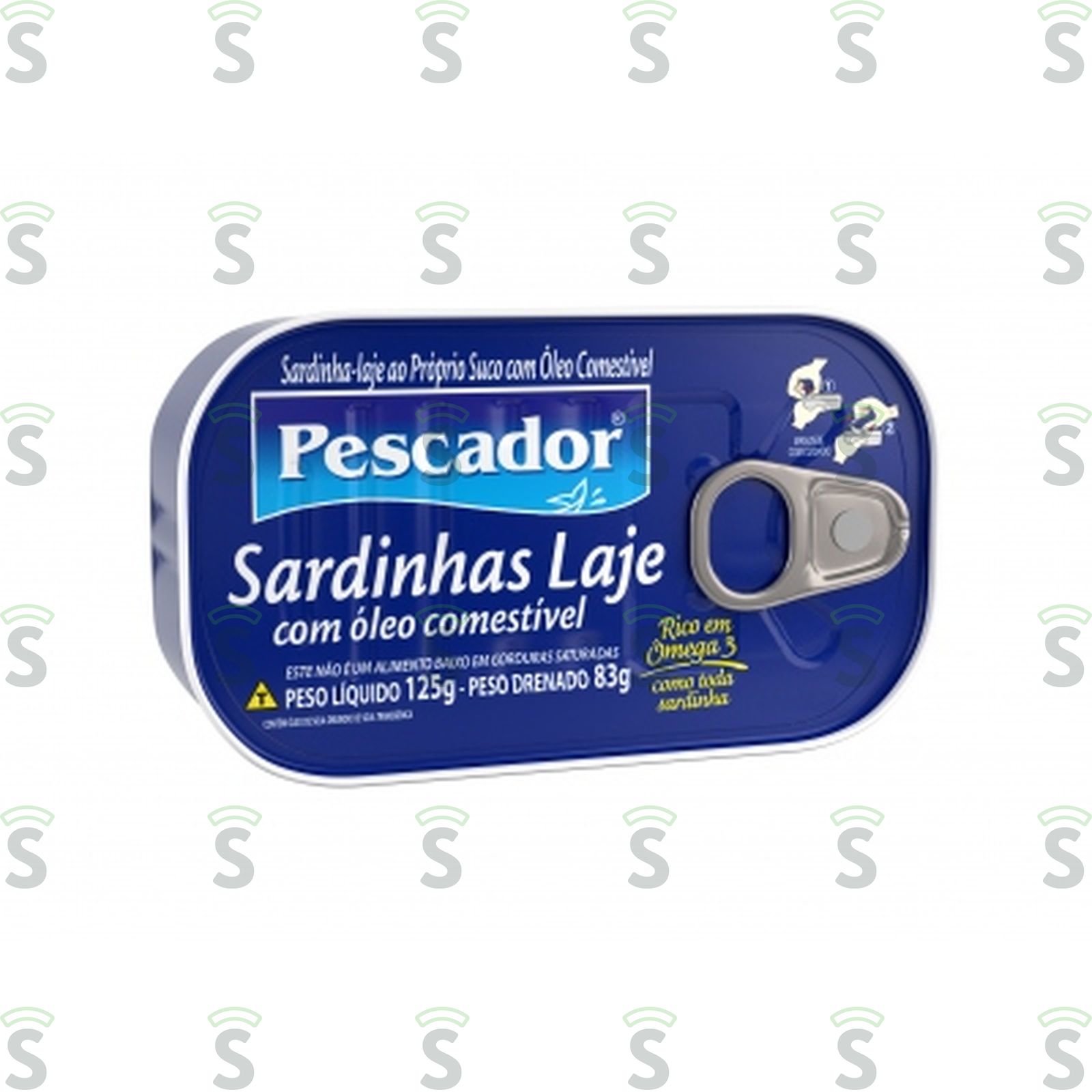 Sardinha Laje em Óleo Pescador Embalagem 125G