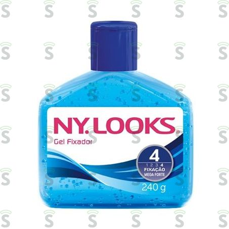  Gel Fixador Ny Looks Azul Mega Forte Nr 4 240g