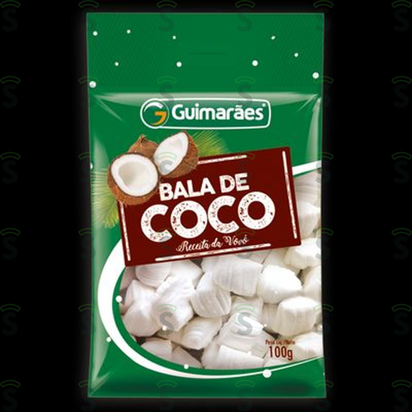 Bala de Coco Guimarães Embalagem 100G