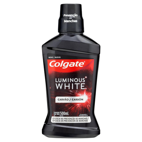 Antisséptico Bucal Luminous White 500ml - Carvão