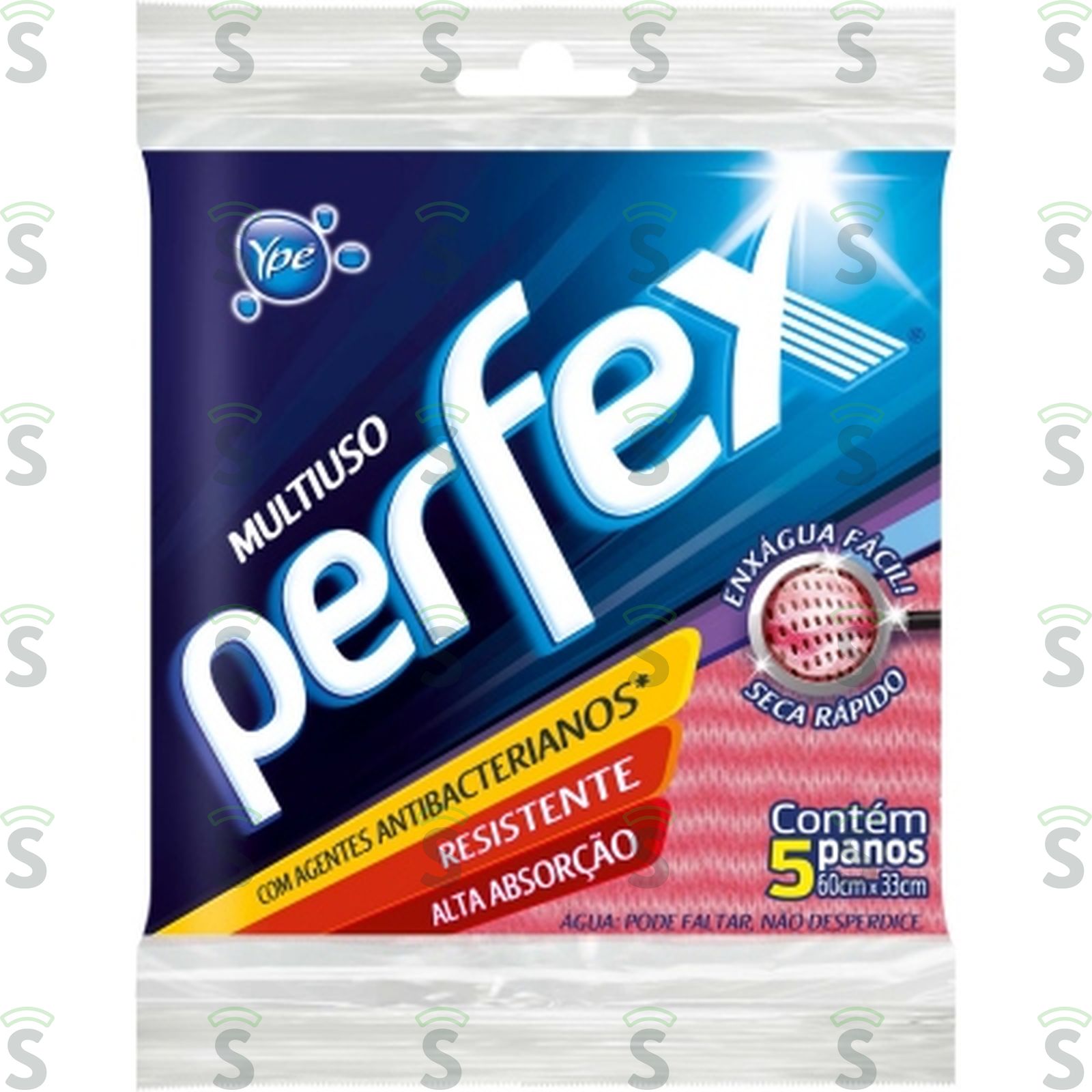 Pano Multiuso Perfex Rosa 5UN
