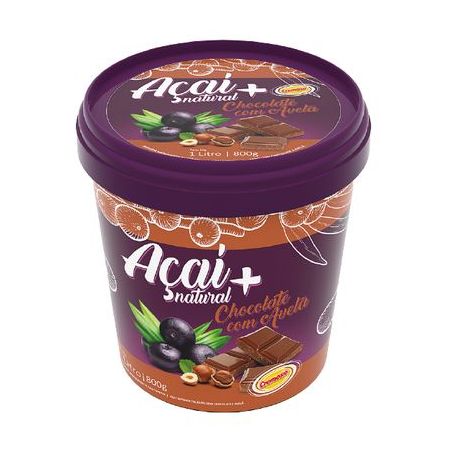 Sorvete Cremoso Açai Natural Chocolate E Avela 1LT