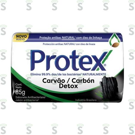 Sabonete Barra Antibacteriano Protex Carvão Detox 85g