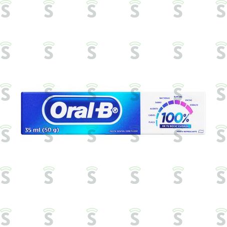  Creme Dental Menta Refrescante Oral-b 100% Caixa 50g