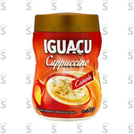  Cappuccino Solúvel Iguaçu Canela Pote 200gr