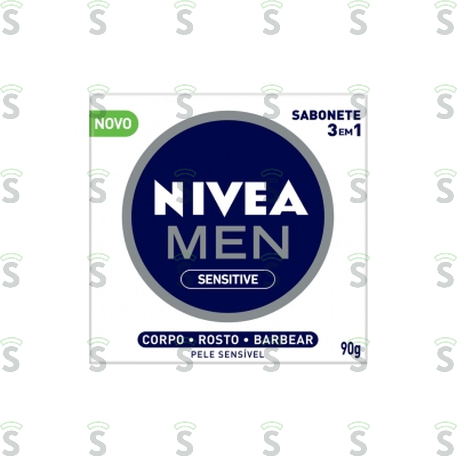 Sabonete Nivea Men Sensitive 3 em 1 Embalagem 90G