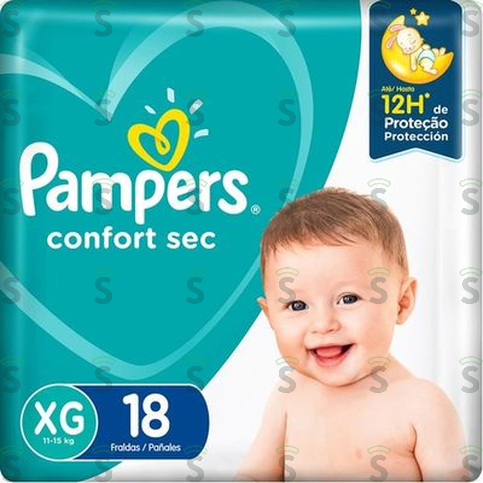 Pampers-fralda confortsec xg c18