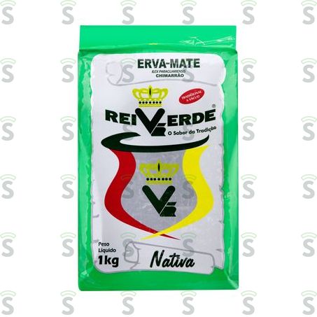  Erva Mate Chimarrão Rei Verde Nativa Pacote 1kg