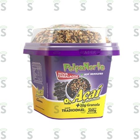  Açaí Congelado Polpa Norte Com Granola Pote 220g