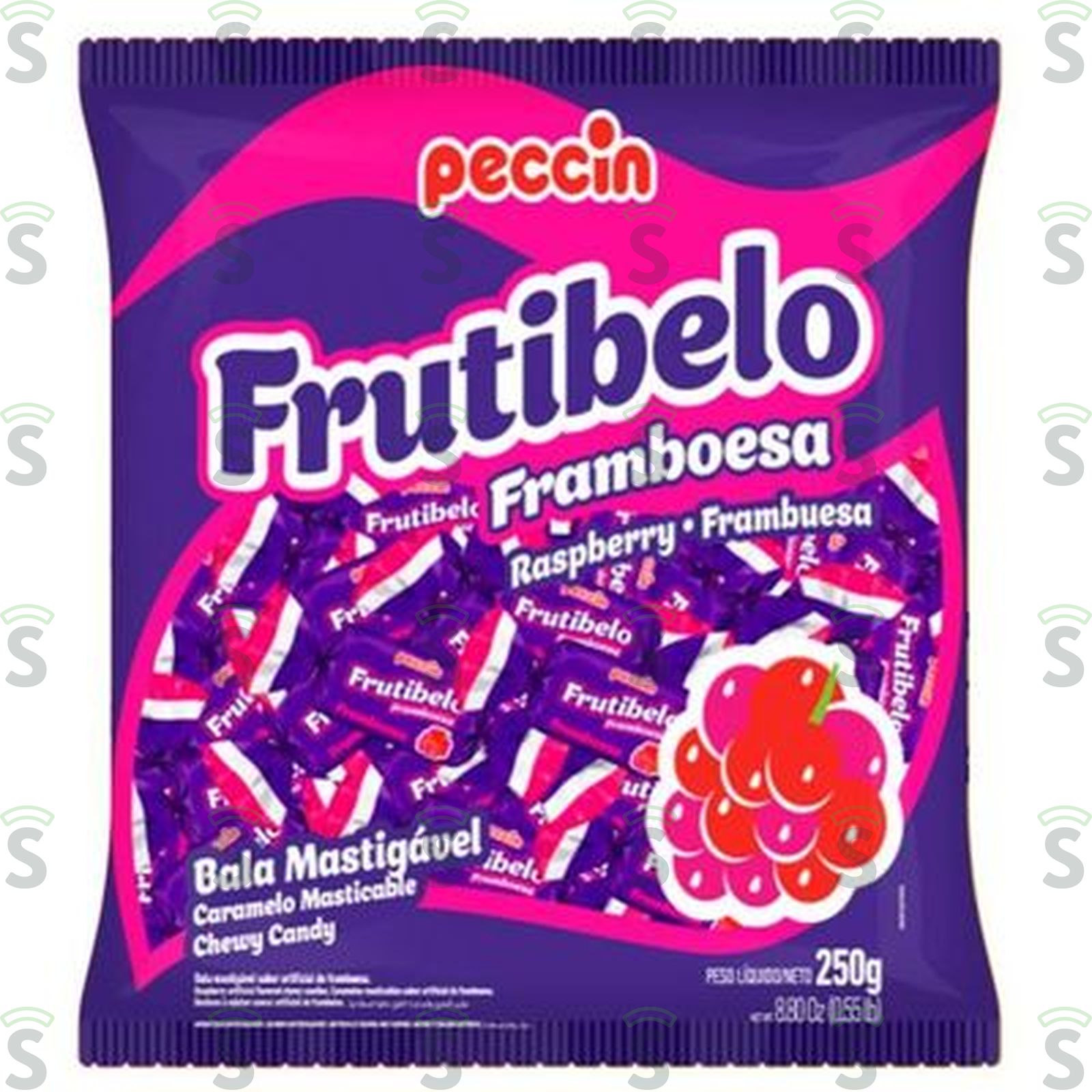Peccin-bala frutibelo 250g framboesa