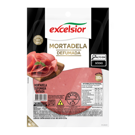 MORTADELA DEF FAT C/T 180G EXC