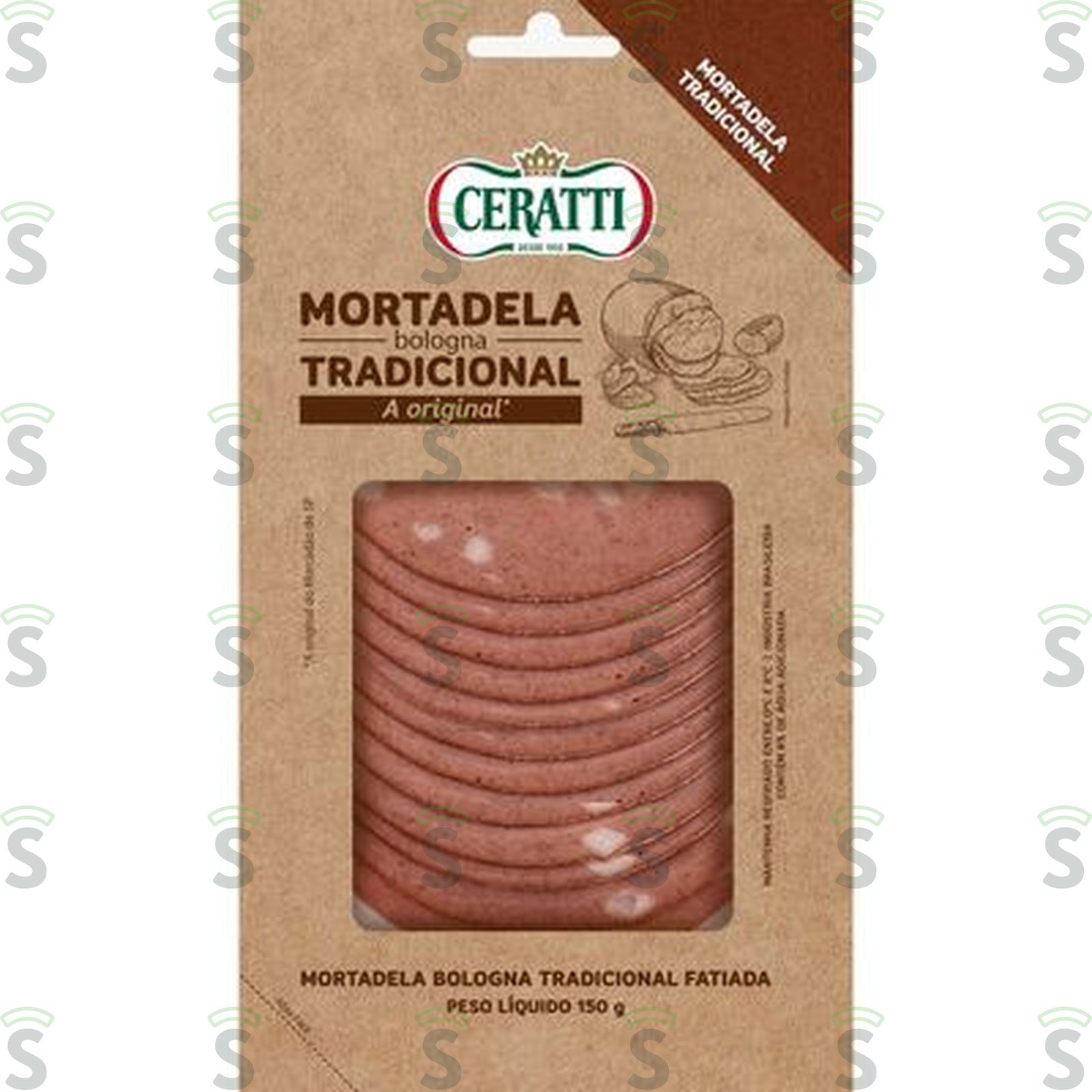 Mortadela Ceratti Bologna Fatiada Tradicional Embalagem 150G