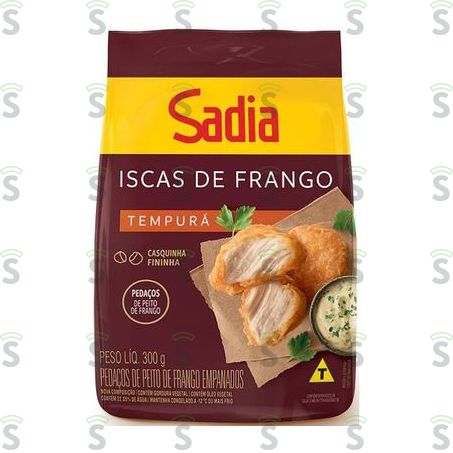  Iscas de Frango Empanado Sadia Tradicional Embalagem 300g