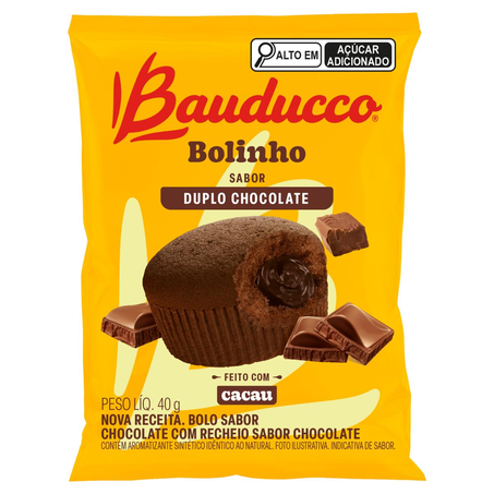 Bolinho Bauducco 40g - Duplo Chocolate