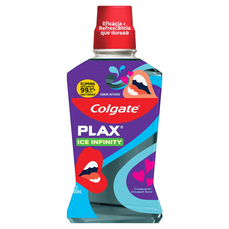 Antisséptico Bucal Colgate Plax Leve 500ml, Pague 350ml - Ice