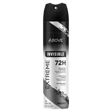 Desodorante Above Extreme Invisible Aerossol 150ml 
 