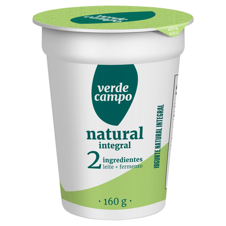 Iogurte Natural Lacfree 160g - Integral - 2 Ingredientes