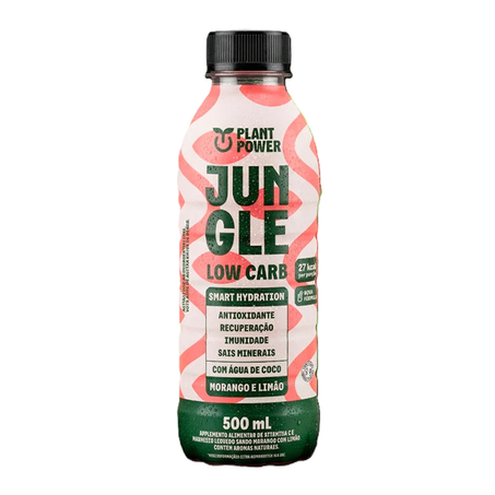 Plant Power Suplemento Alimentar Jungle Morango e Limão Electrolytes Low Carb 500Ml