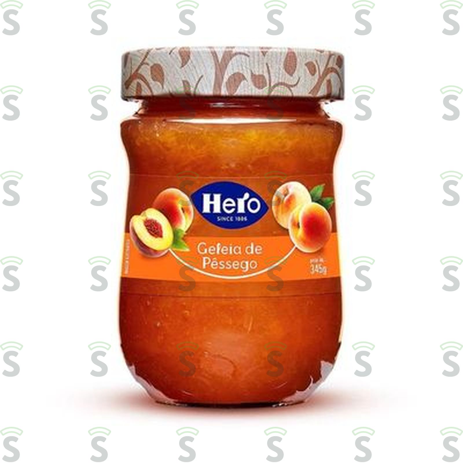 Geleia Hero Pêssego Pote de Vidro 345gr