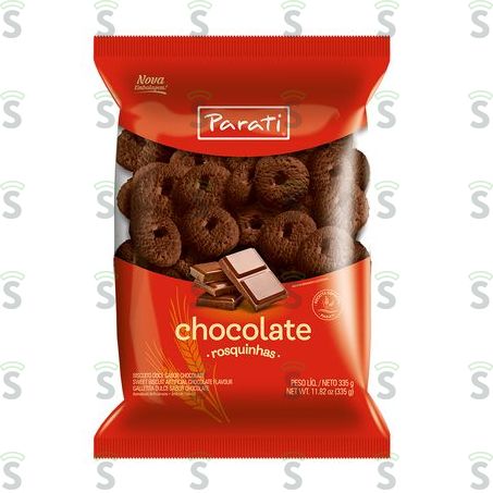  Biscoito Doce Parati Rosquinhas Radcau Chocolate 335g