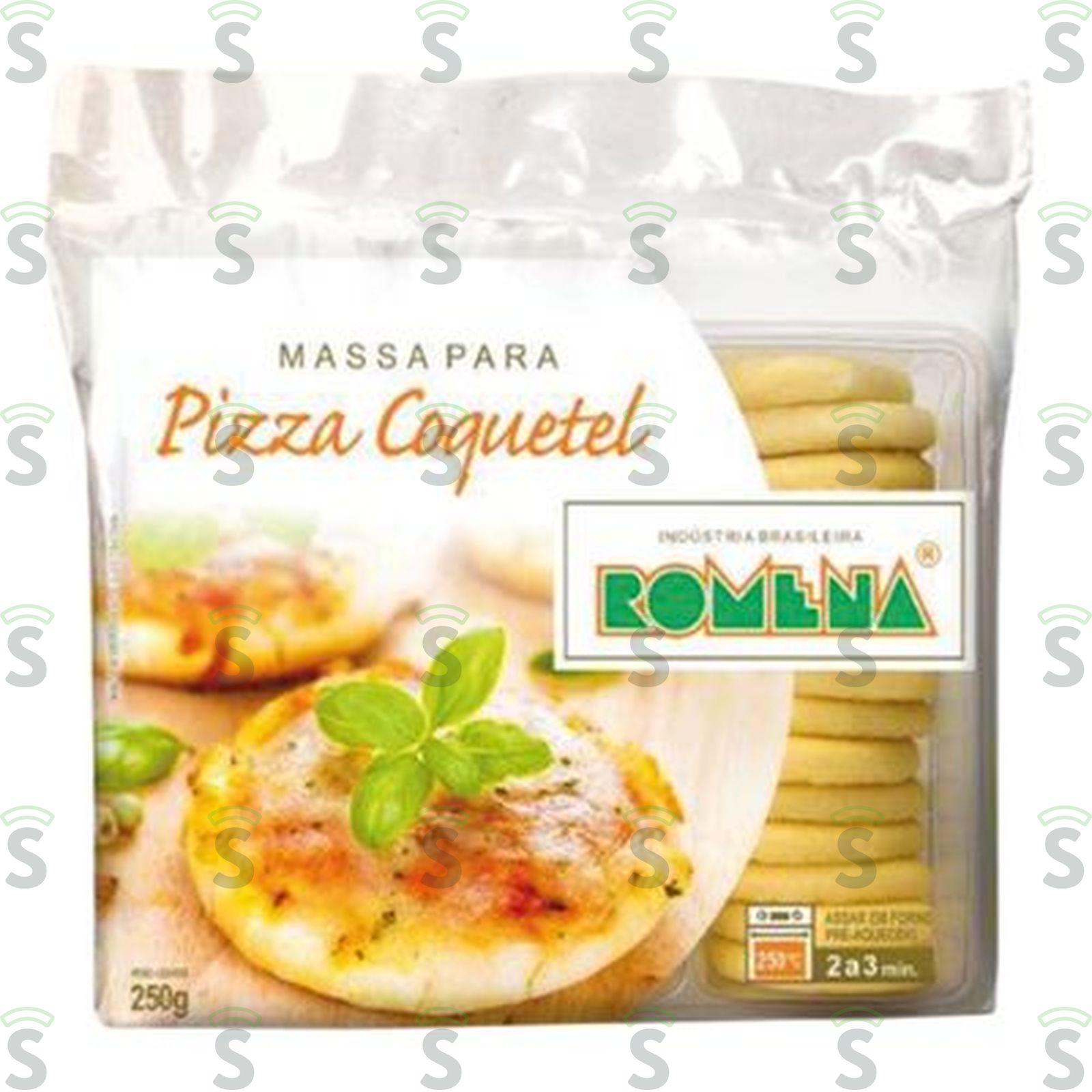MASSA P PIZZA COQUETEL ROMENA 250GR