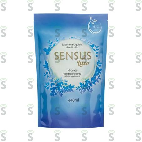  Sabonete Líquido Sensus Luxo Hidrate Refil 440ml