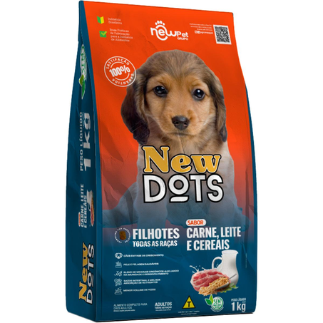 Ração para Cães New Dots 1kg - Filhote