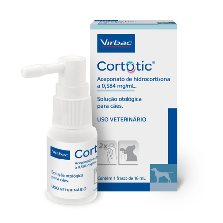Solução Otológica Virbac Cortotic para Cães 16 ml