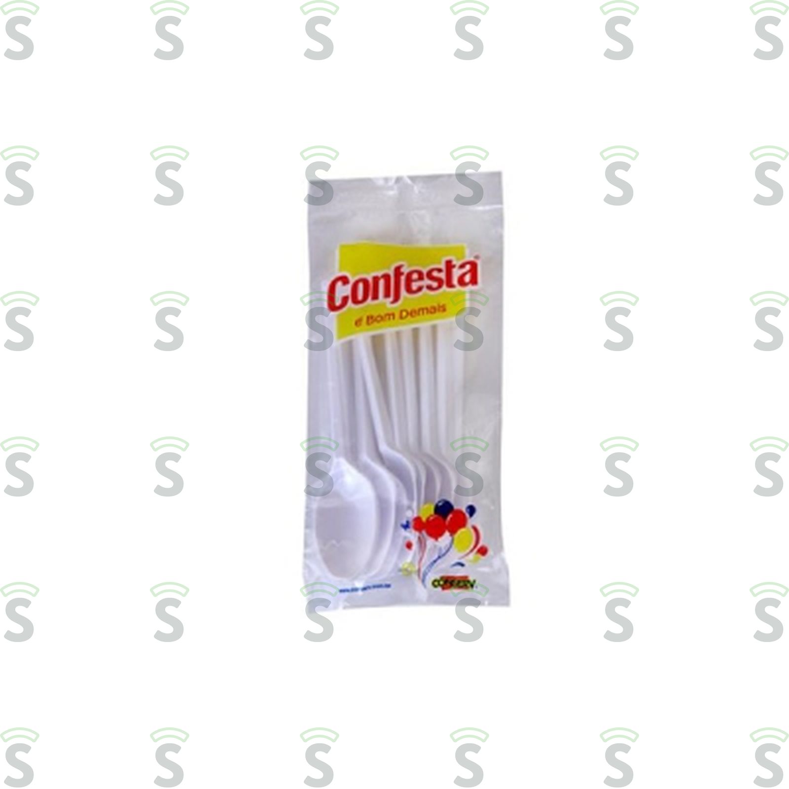 Colher Confesta Branco 10UN