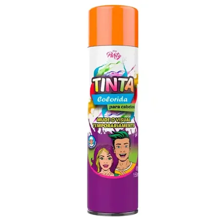 Tinta spray cabelo mood laranja neon 150ml