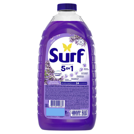 Sabão Líquido Surf 1,8 Litros - 5 em 1 - Lavanda