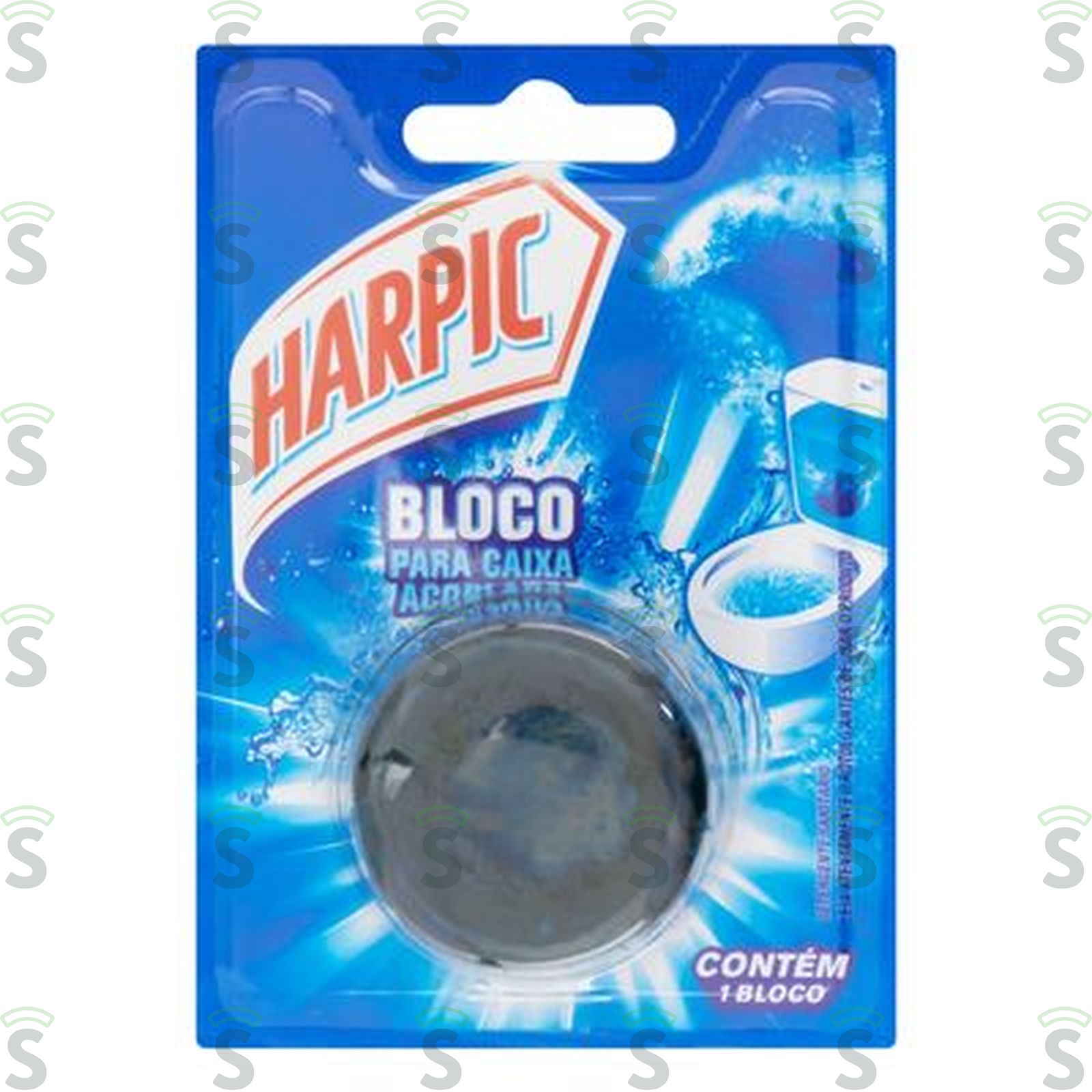 Bloco Para Caixa Acoplada Harpic Acqua Marine 50G