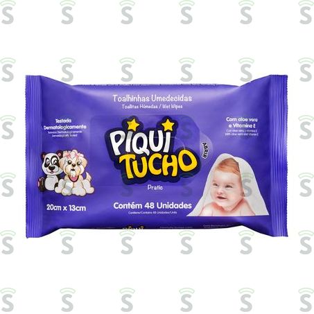 Toalha Umedecida Piquitucho Baby Embalagem 48un
