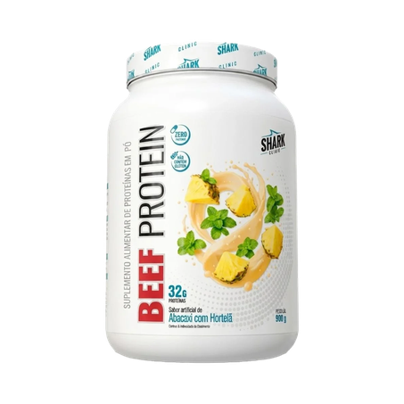 Suplemento Shark Pro Whey Beff Abacaxi com Hortelã 900g