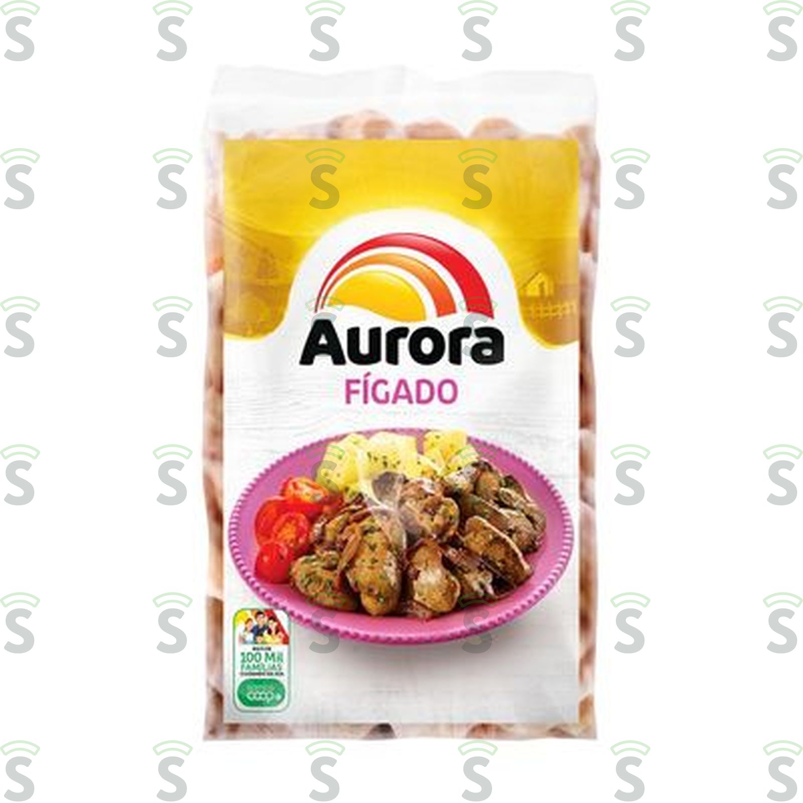 Aurora-figado frango 1kg pacote