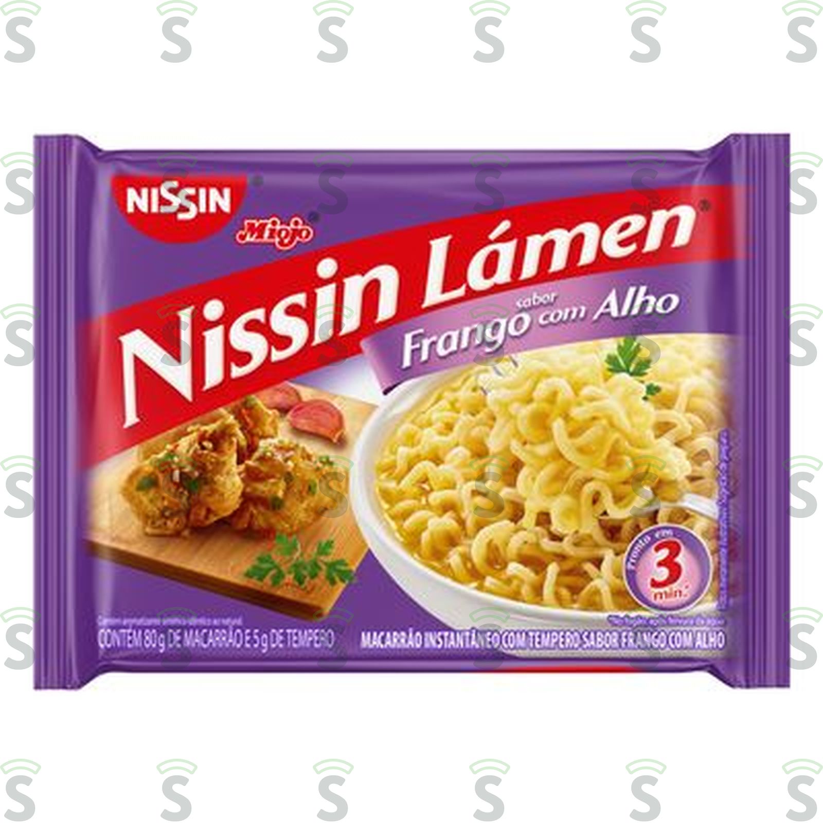 Macarrao nissin frango c alho 85g