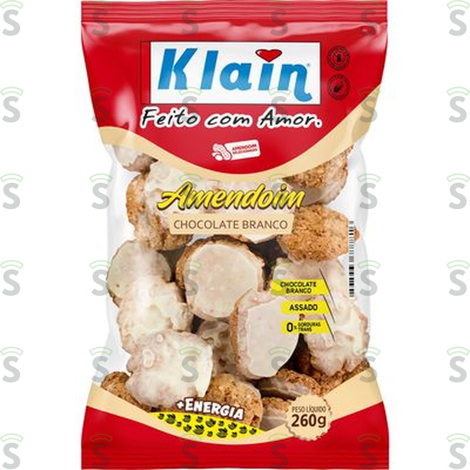 Klain-bisc.amendoim branco 250g