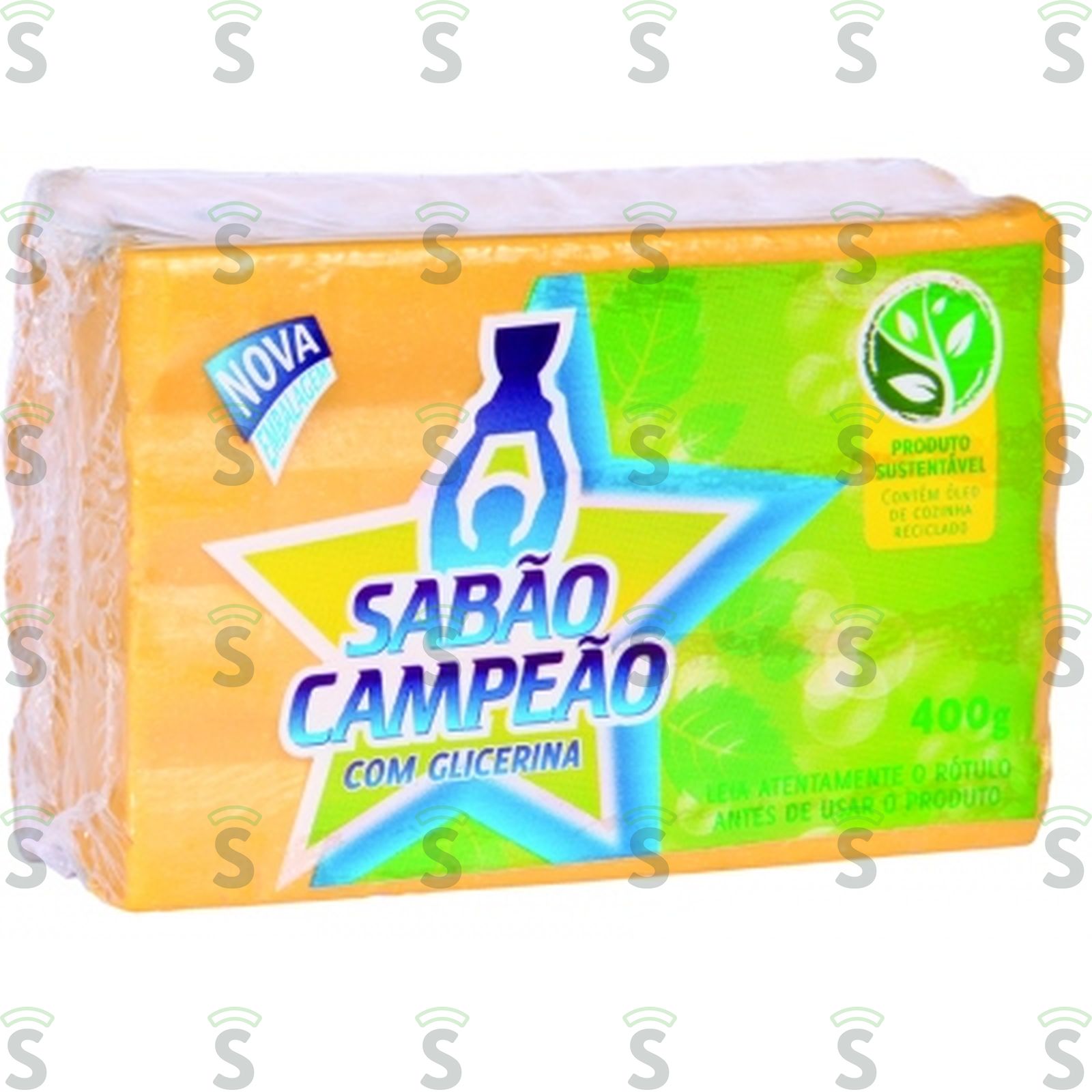 Sabão Em Barra Campeão 400G