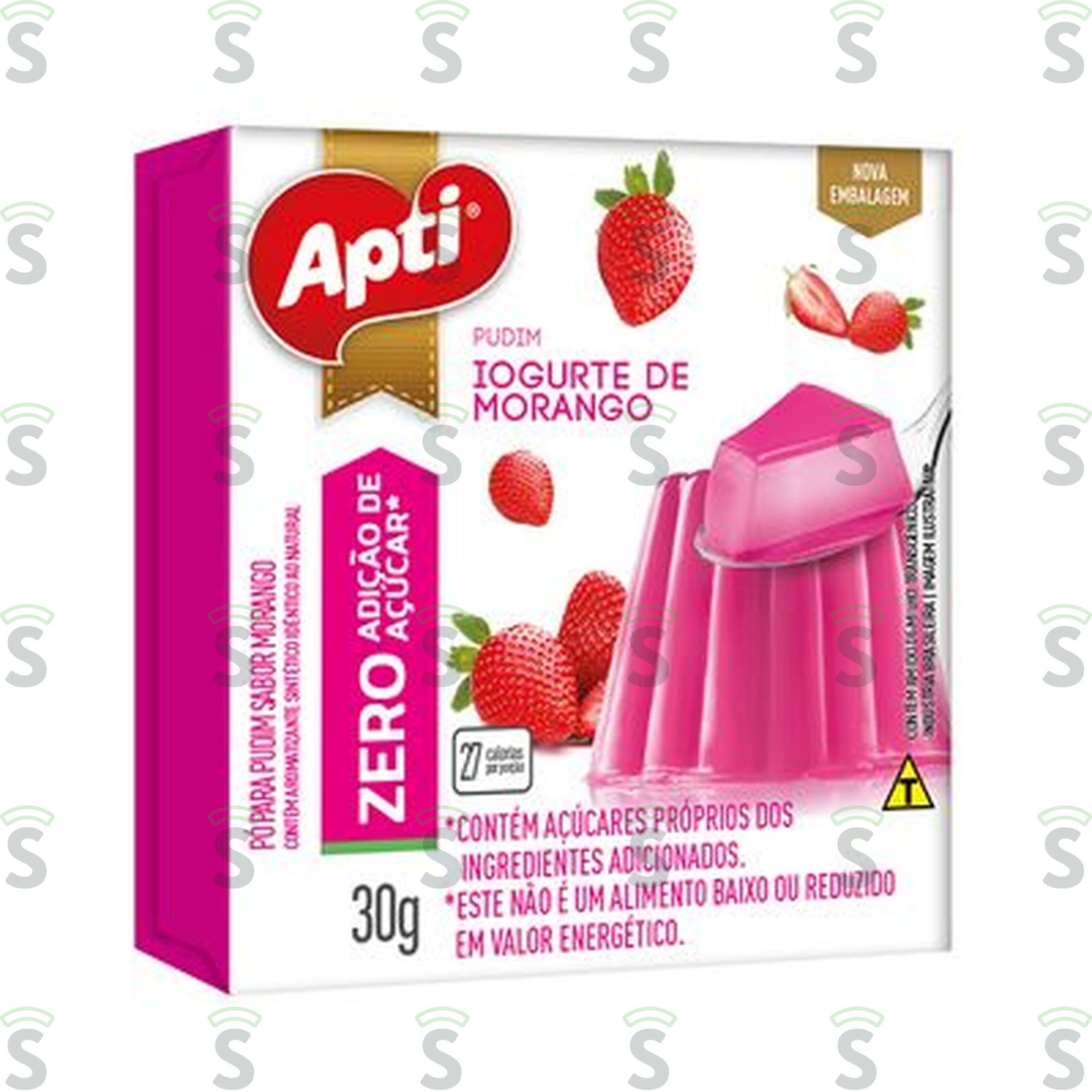 Pudim po apti zero yogurte morango 30g