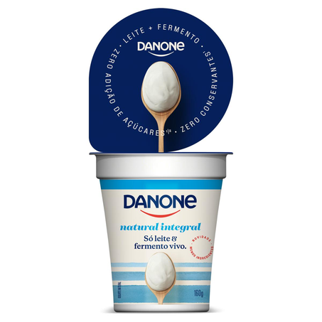 Iogurte Natural Danone 160g - Integral