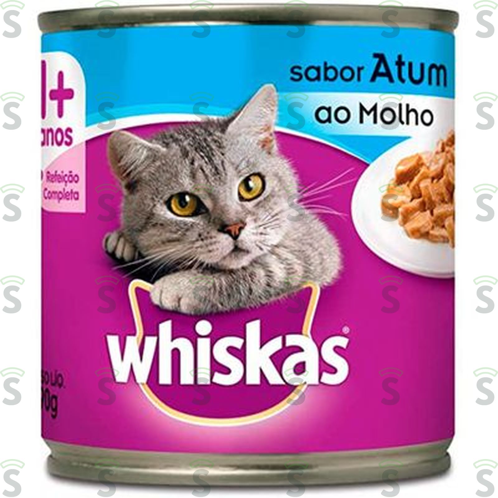 Ração Úmida Para Gatos Adultos Whiskas Atum Ao Molho 290G