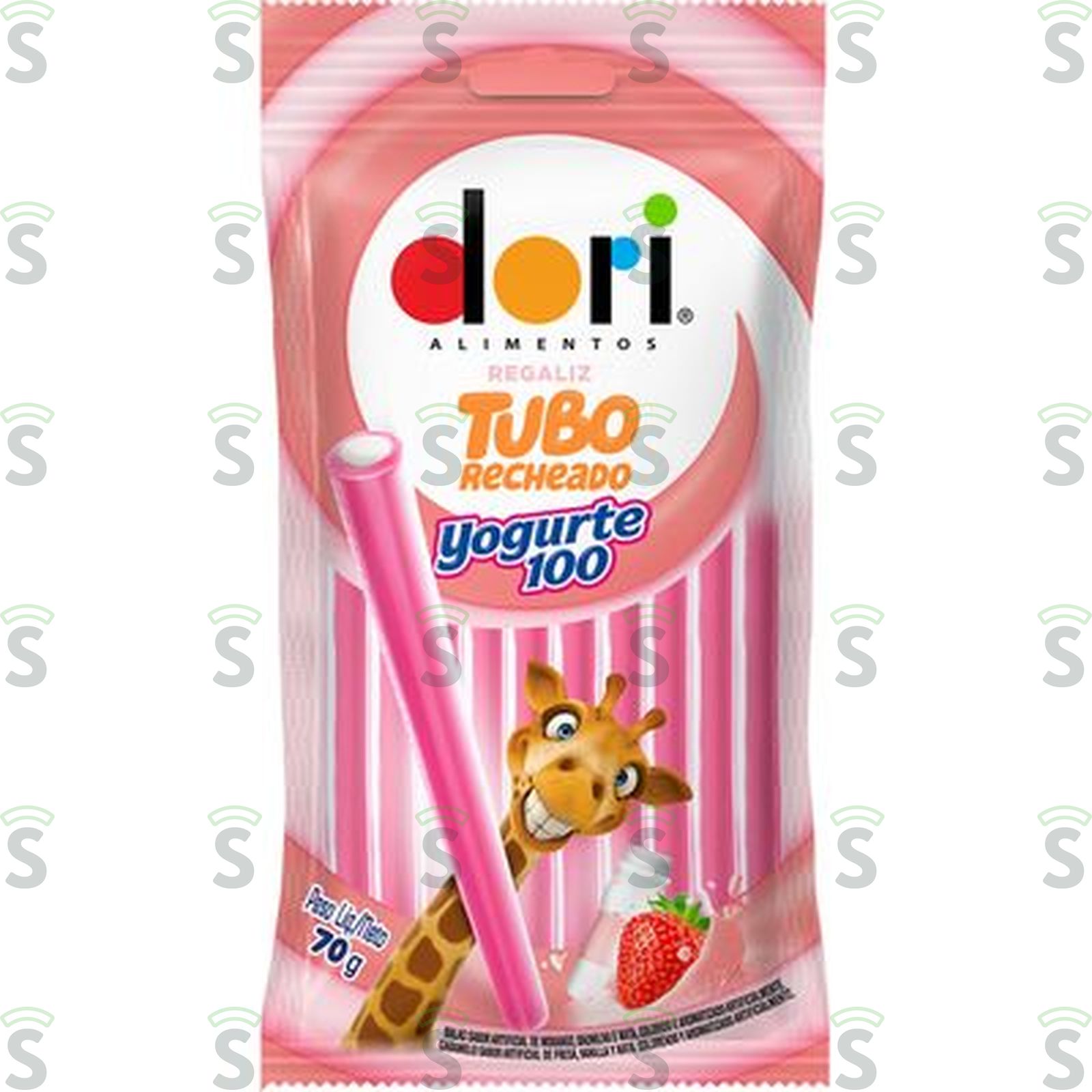 Goma Dori Regaliz Tubo Yogurte Embalagem 70G