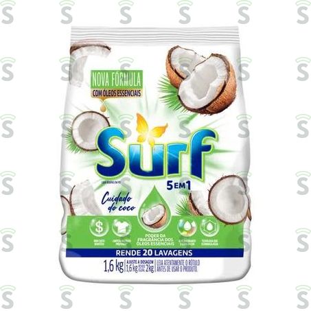  Surf-lava Roupas 1.6kg Cuidado Coco
