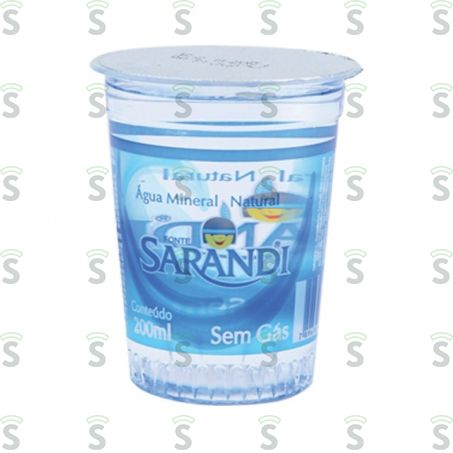  Água Mineral Natural Sarandi Alkaline Sem Gás Frasco 200ml