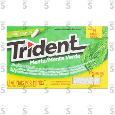  Trident-goma Mascar 25.2g Menta