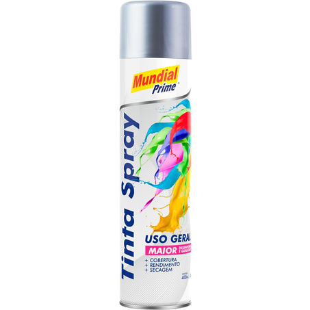 Tinta Mundial 400ml - Prata Metálico