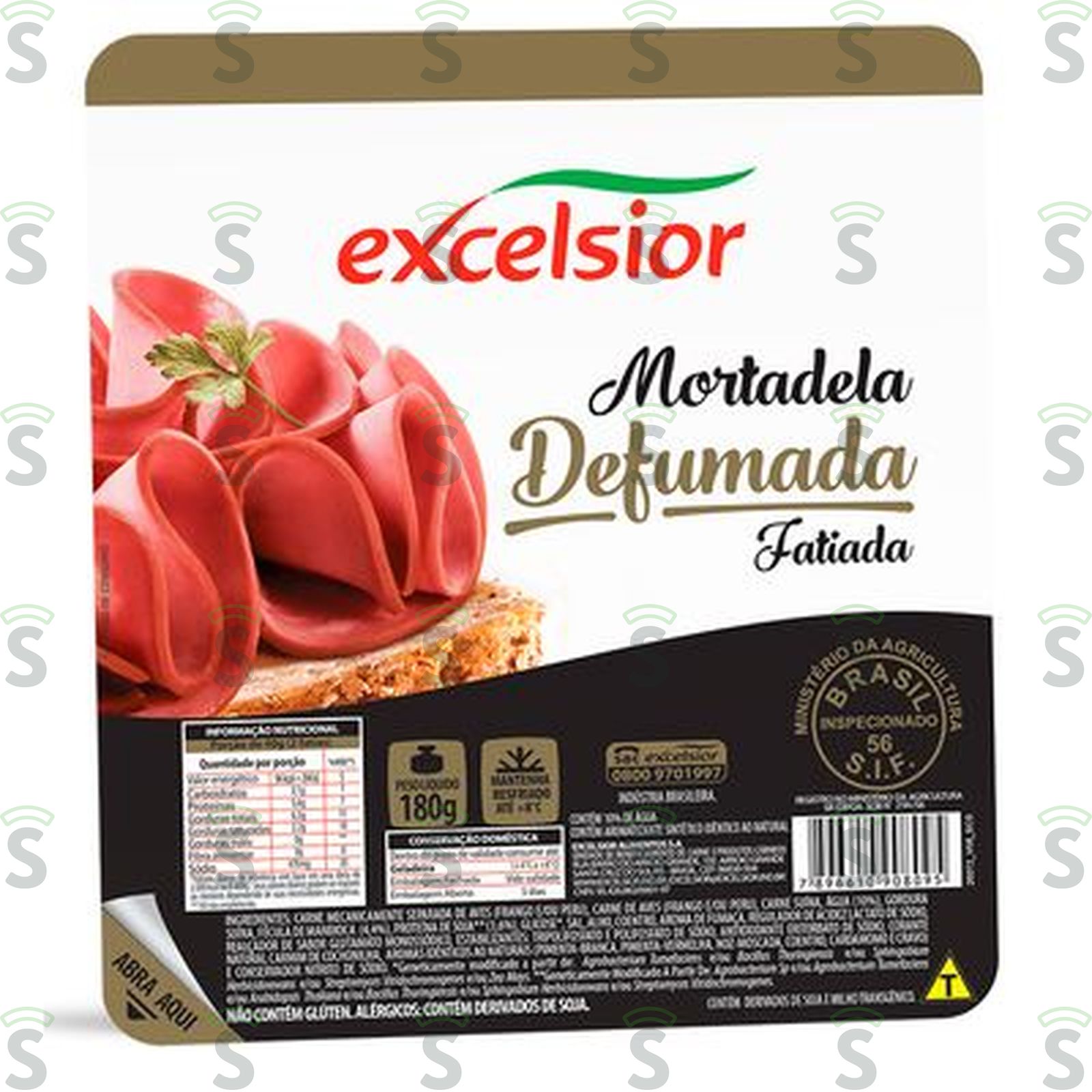 MORTADELA EXCELSIOR 180G DEFUMADA